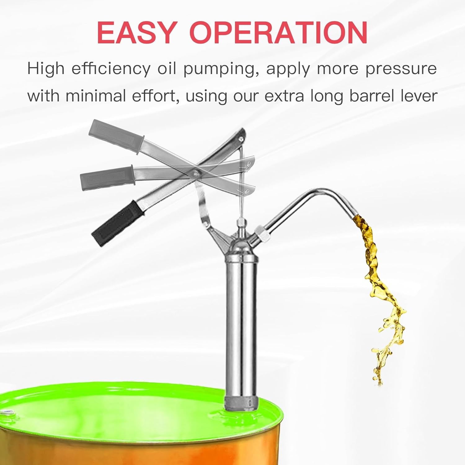 Lever Action Barrel Pump Fuel D Iesel Oil Transfer Hand For 55 Gallon Drum — image 4