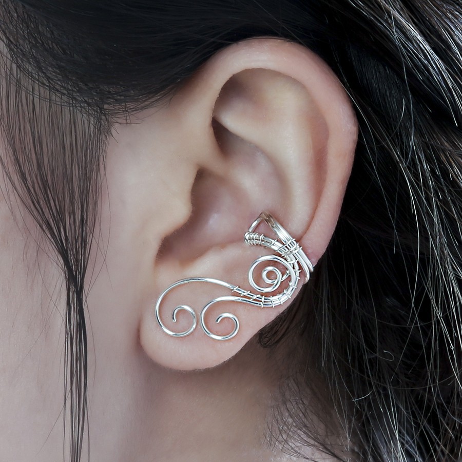 No Pierced Elves Ear Clip Handmade Retro Elves Earrings