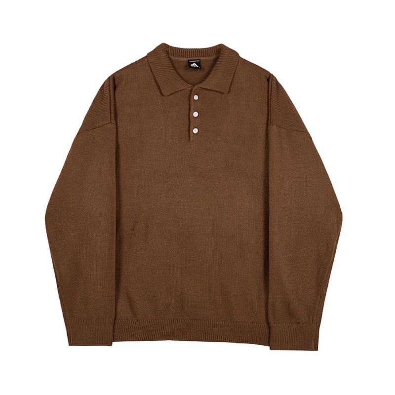 Title 3, Lapel Knitted Sweater Men