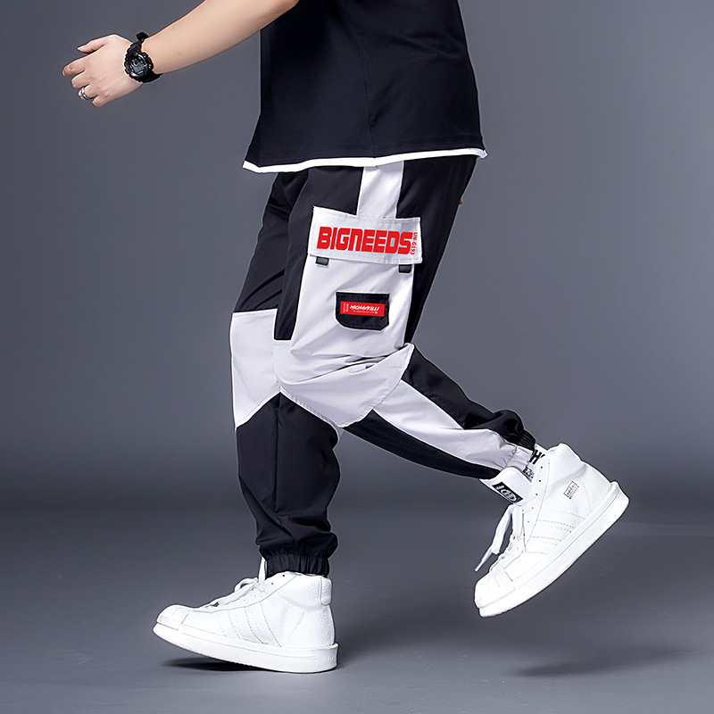 Title 6, Mens Casual White Gray Block Overalls Trousers...