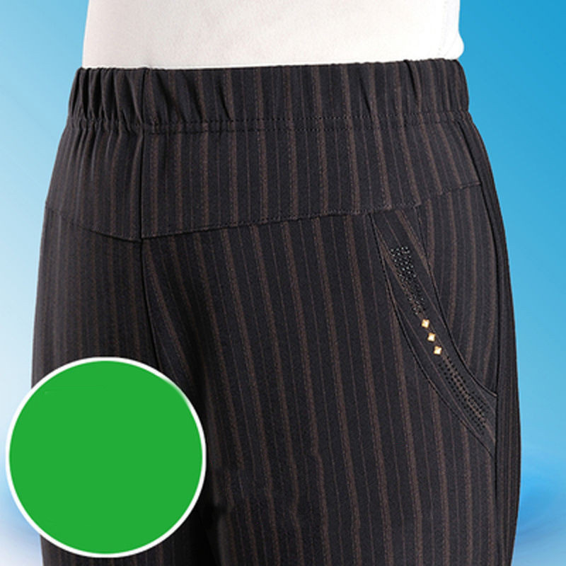 Women's Middle aged And Elderly Spring And Autumn Trousers Thick Stripes - Shop at LoveMi