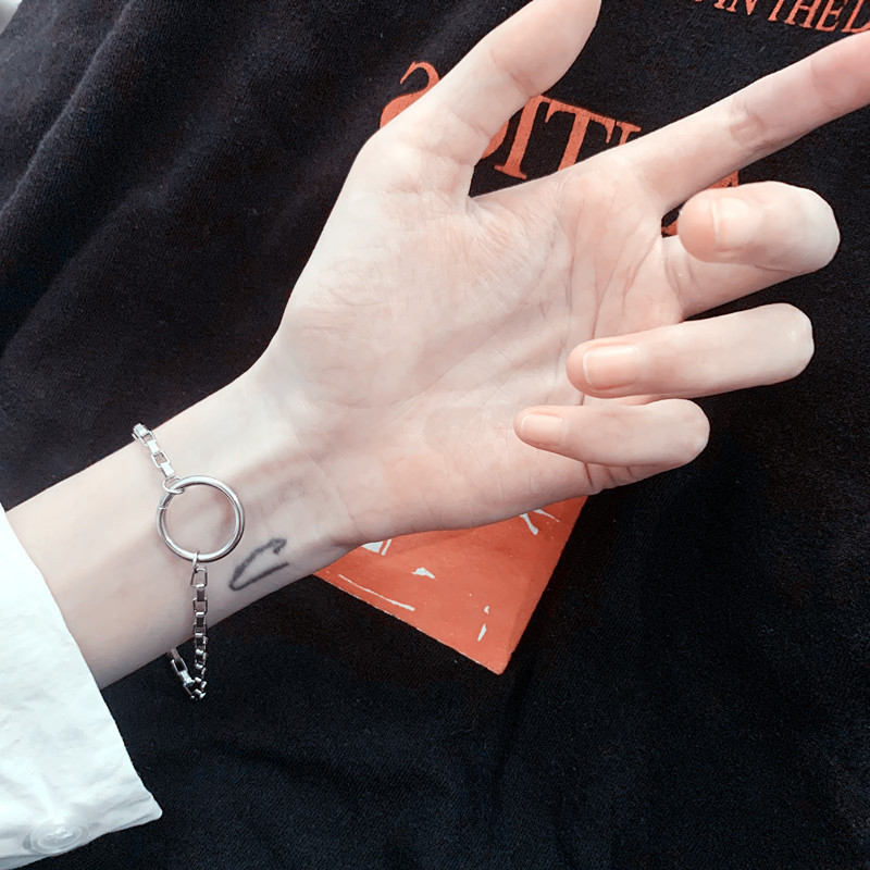 Korean Style Simple Bracelet Punk Style Circle