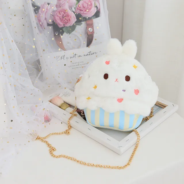 Love Rabbit Plush Bag Cartoon Cute Girl Metal Chain - Shop at LoveMi