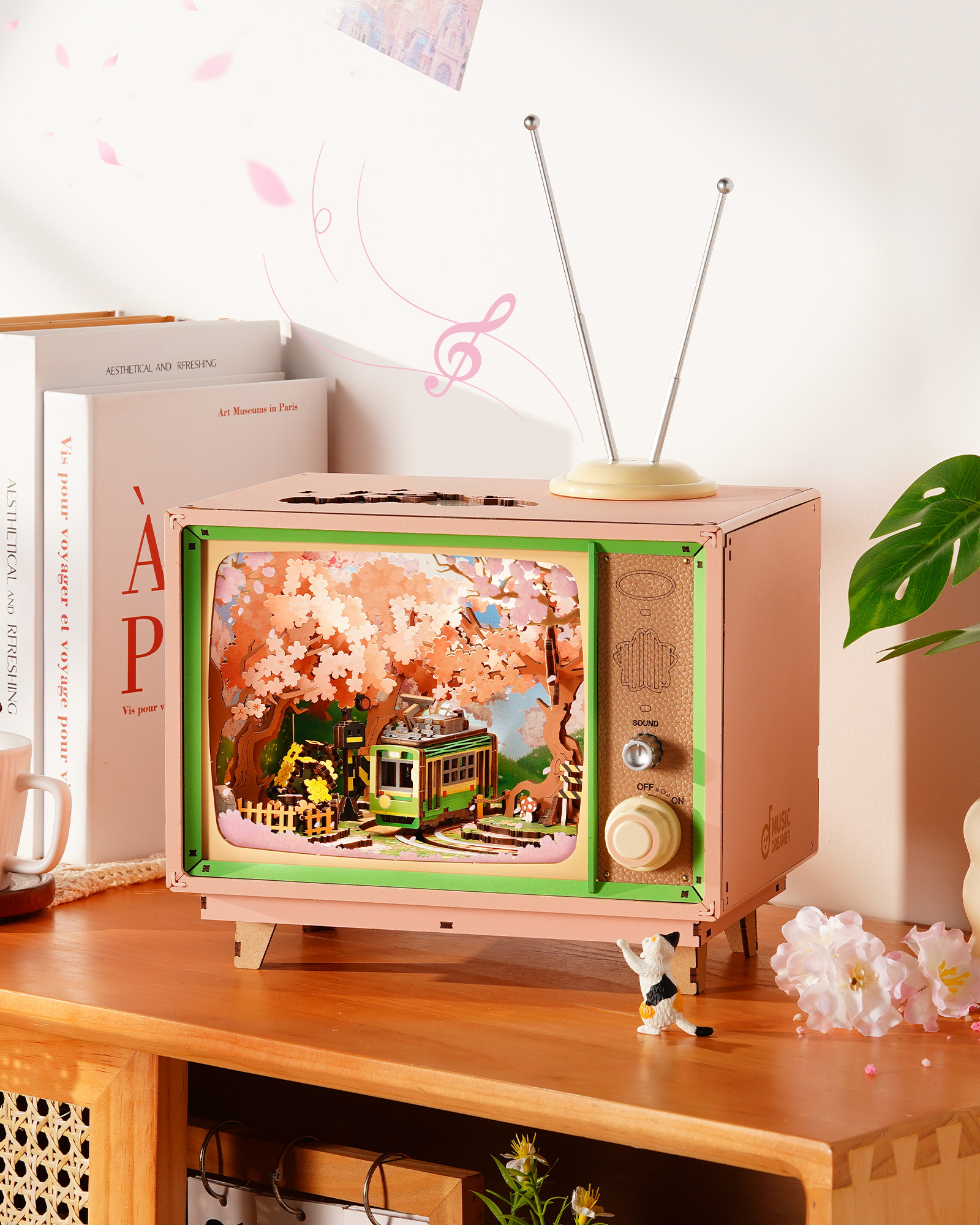 Cherry Blossom Tram Model