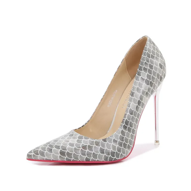 Thin Heel Pointed High Heel Shoes Large Fairy Style Banquet Black - Shop at LoveMi