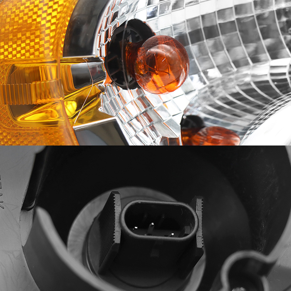Chrome Headlights Compatible With 2008-2016 Freightliner Cascadia With Halogen Bulbs Pair_voghion.com