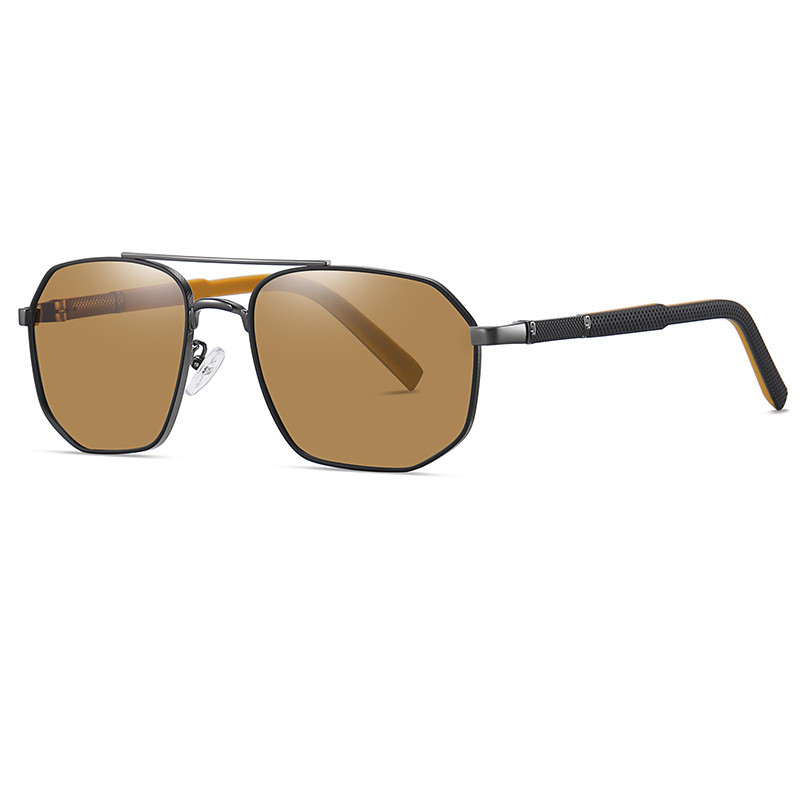 Men's Aviator Double Bridge Large Frame Polarized Sunglasses - Image 5