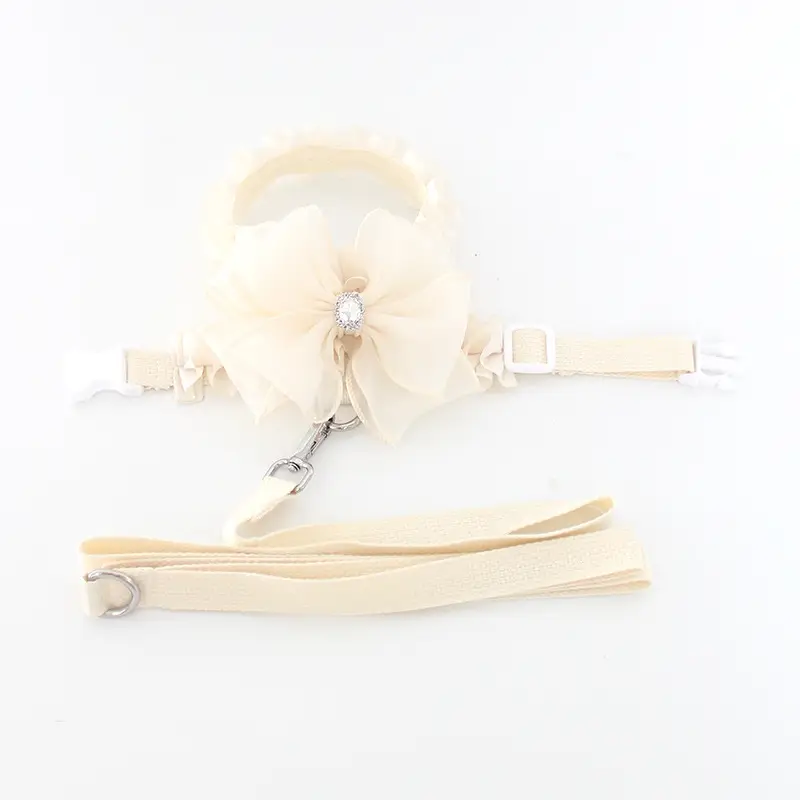 Pet Dog Leash Bow Tie Chest Strap