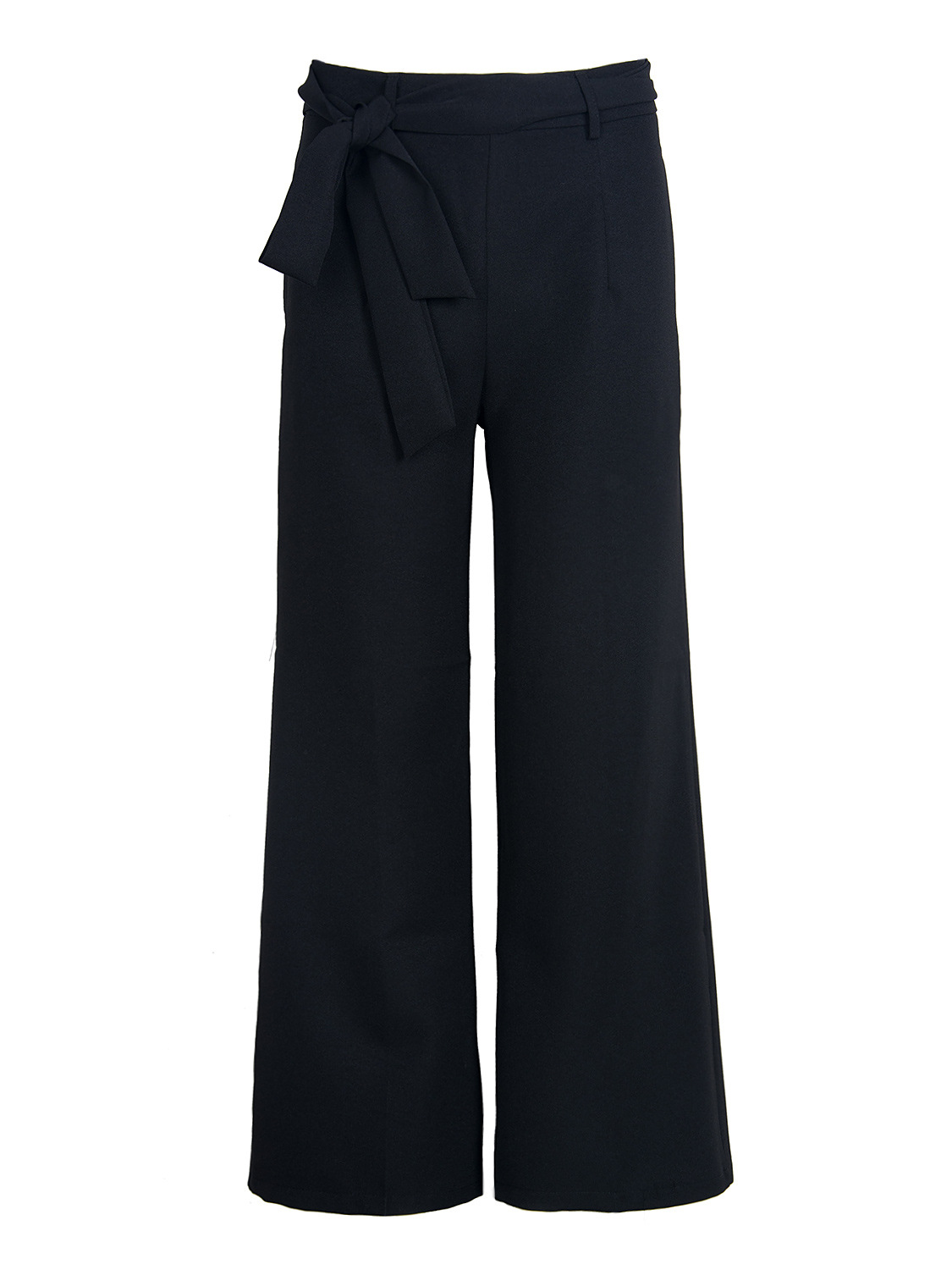 Title 15, Cropped trousers high waist strap wide leg pants