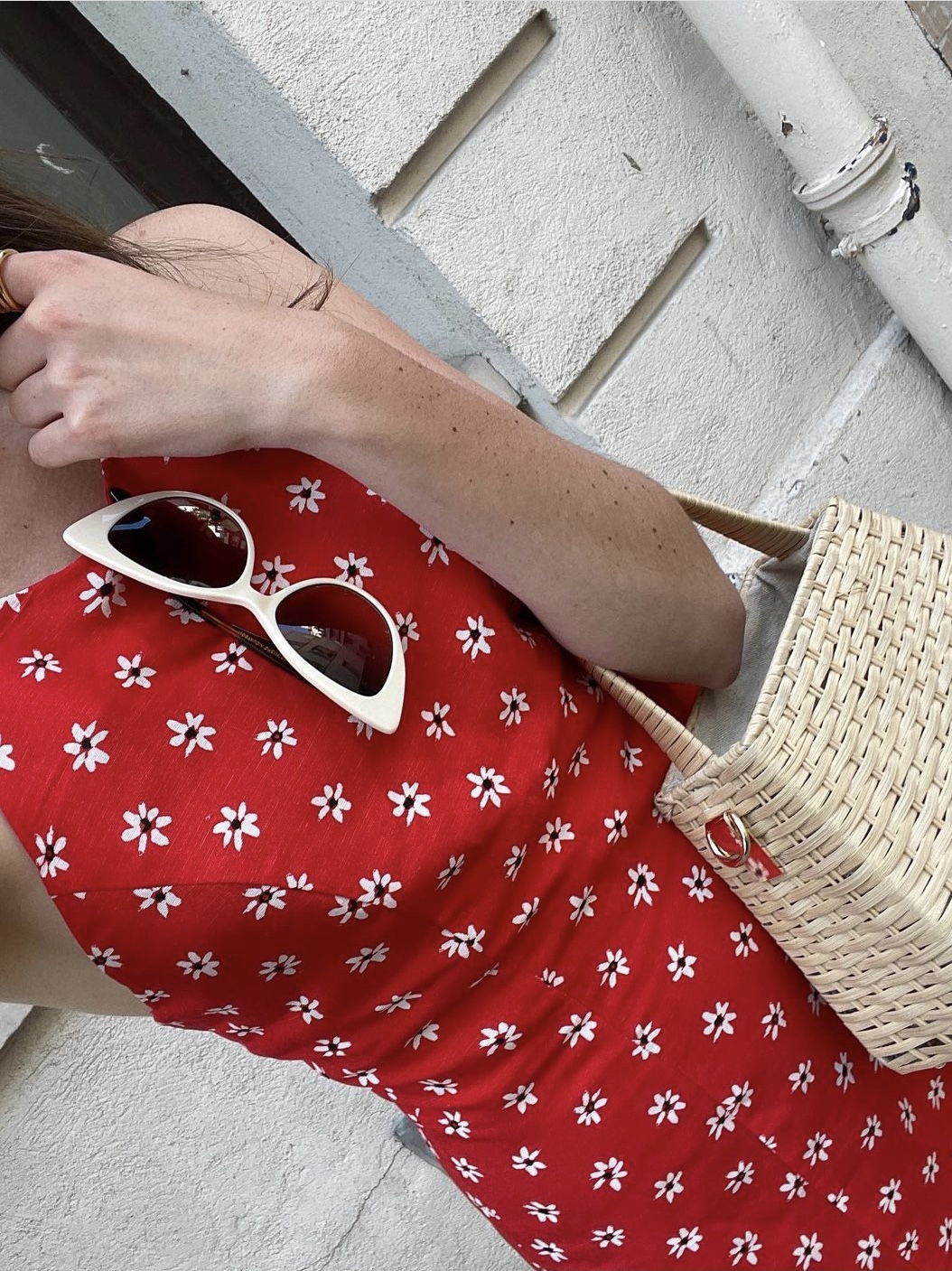 Atmospheric Dress French Ins Suspenders Floral