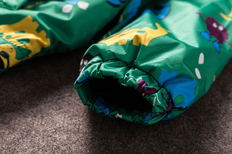 Children's Jacket Boys Cute Dinosaur Windproof And Rainproof Jacket Children's Hooded Jacket