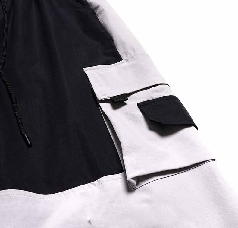 Title 2, Mens Casual White Gray Block Overalls Trousers...