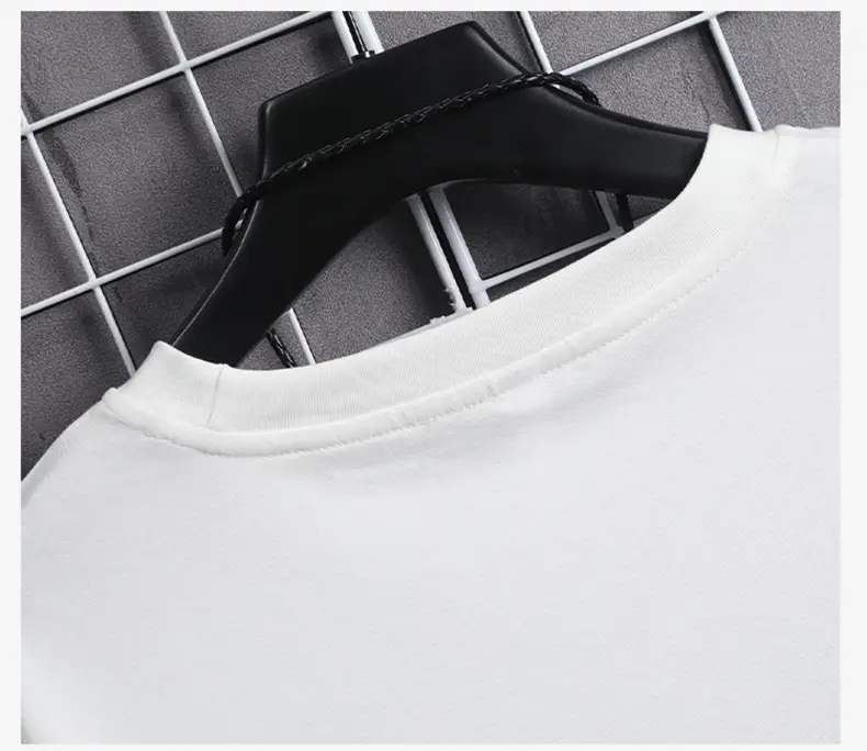 Large Size Men's Loose Round Neck Cotton Short Sleeve T-shirt