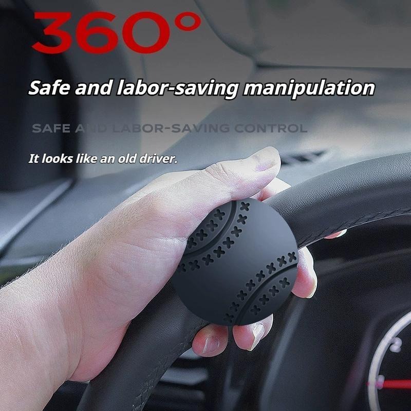 Steering Wheel Spinner Knob, Car Booster Ball,360 Rotatable, Non-Slip Silicone — image 7