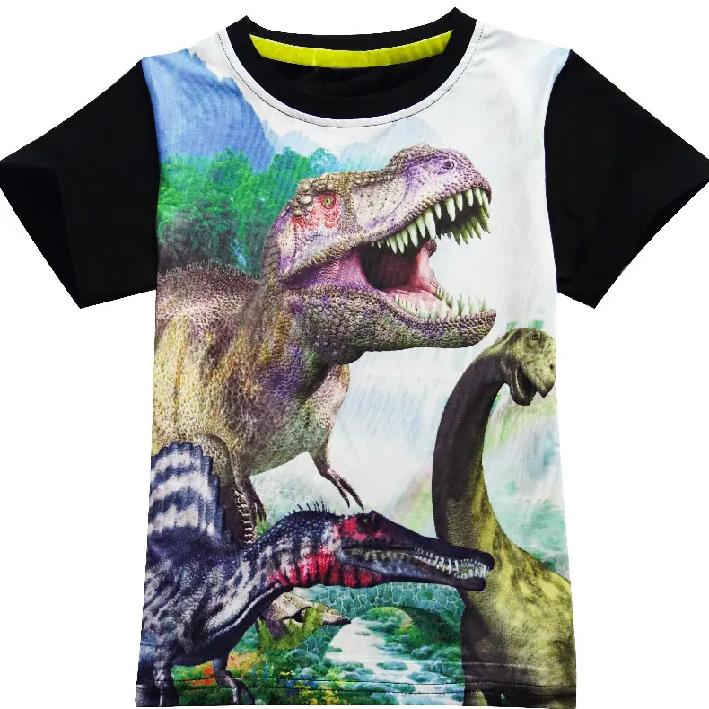 Cartoon Dinosaur Children's Fashion Short Sleeve Top