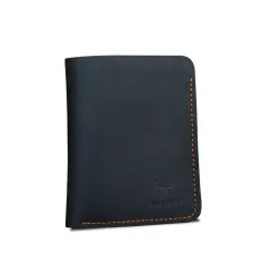 Men's Fashion Simple Vintage Card Case - Black - View 1