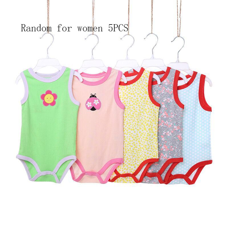 Cute And Simple Newborn Vest One-piece Romper