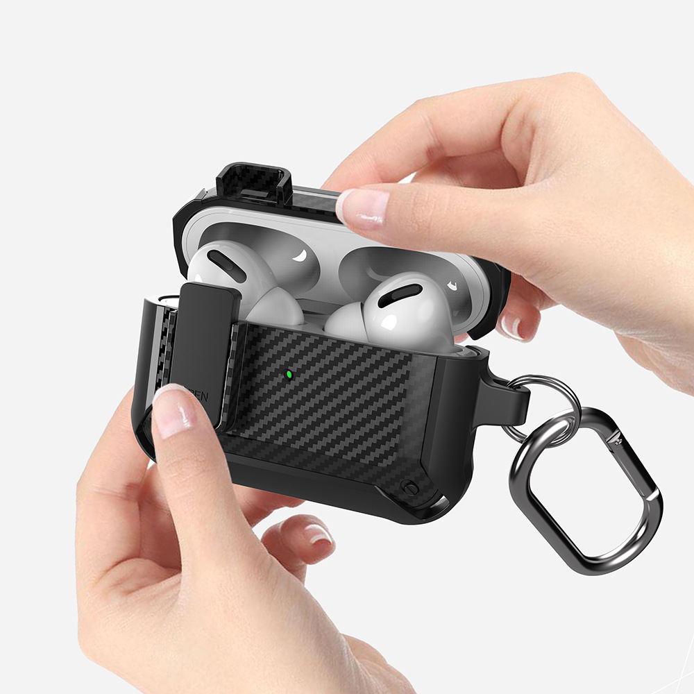 Headphone Case Carbon Fiber Pattern Buckle - Image 4
