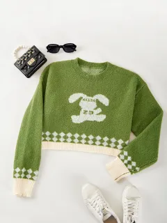 Women's Loose Casual Cozy Sweater - View 1