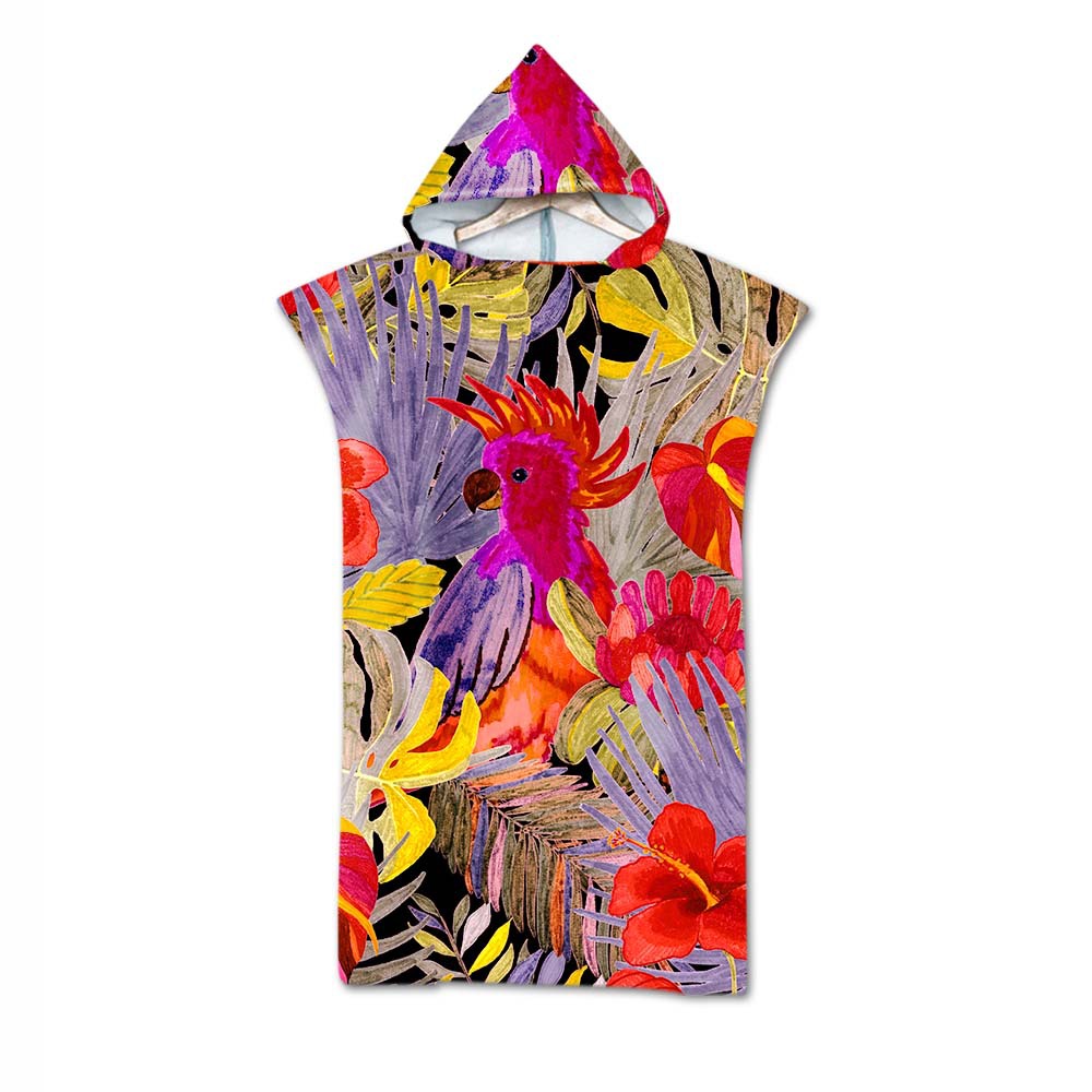 Beach Sunscreen Windproof Dressing Bathrobe Hooded Cape