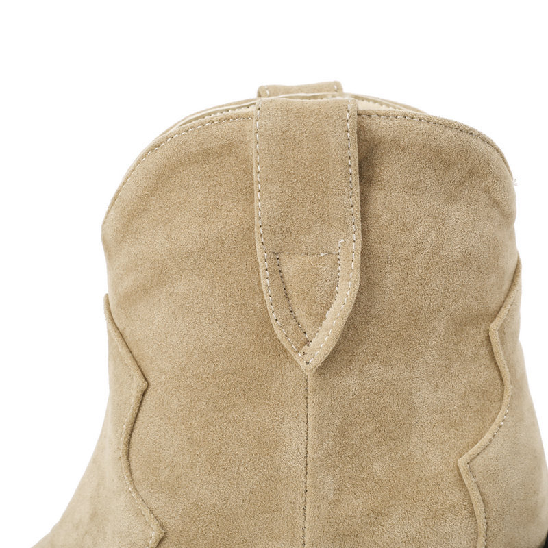 Title 9, Fleece Round Toe Thick Heel Martin Boots