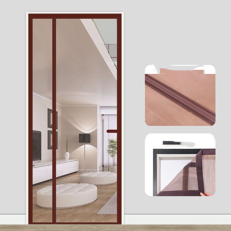 Magnetic Hands-Free Mesh Screen Door – Self-Sealing High-Density Insect Screen, Easy Tool-Free Installation, Pet and Kid-Friendly Magnetic Closure for Fresh Air and Bug Protection