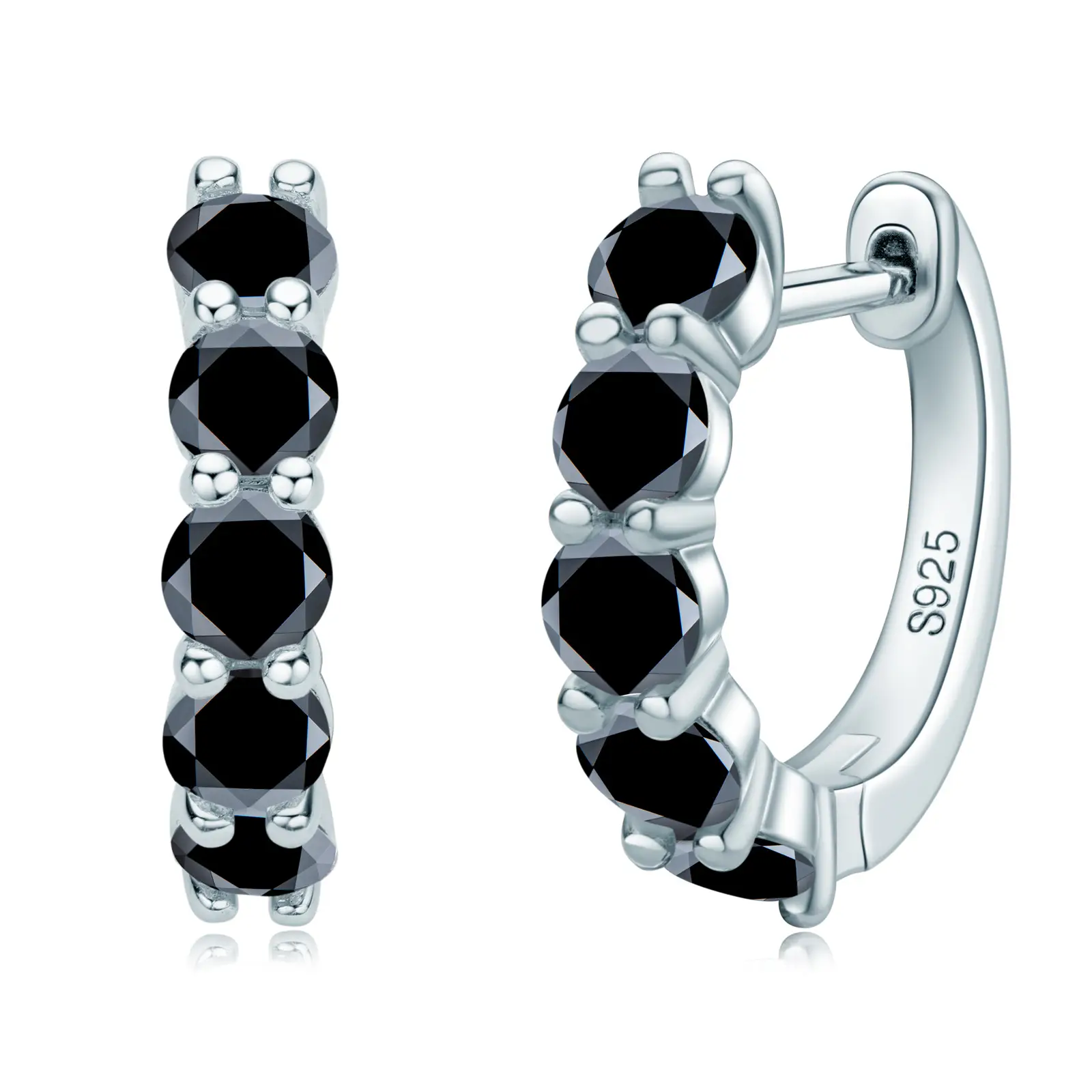 Mosan Diamond Earrings S925 Sterling Silver Ornaments