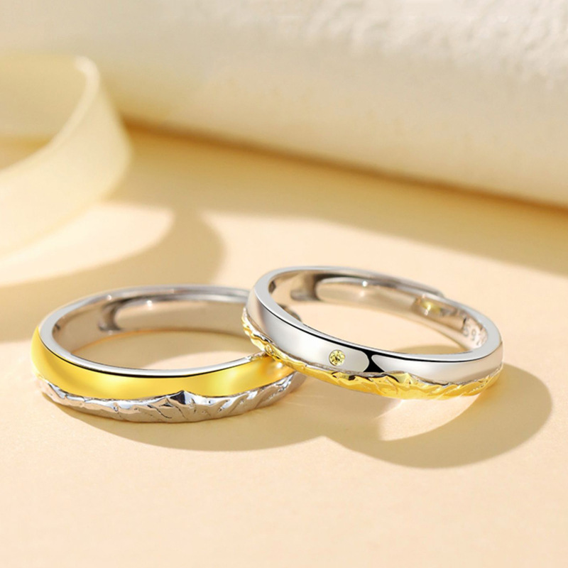 Sunset Jinshan Lovers Ring Men And Women