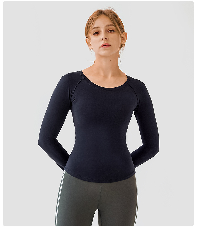 Title 7, Damen Slim Fit Yoga Top, dünn, "Nude Feel", hau...