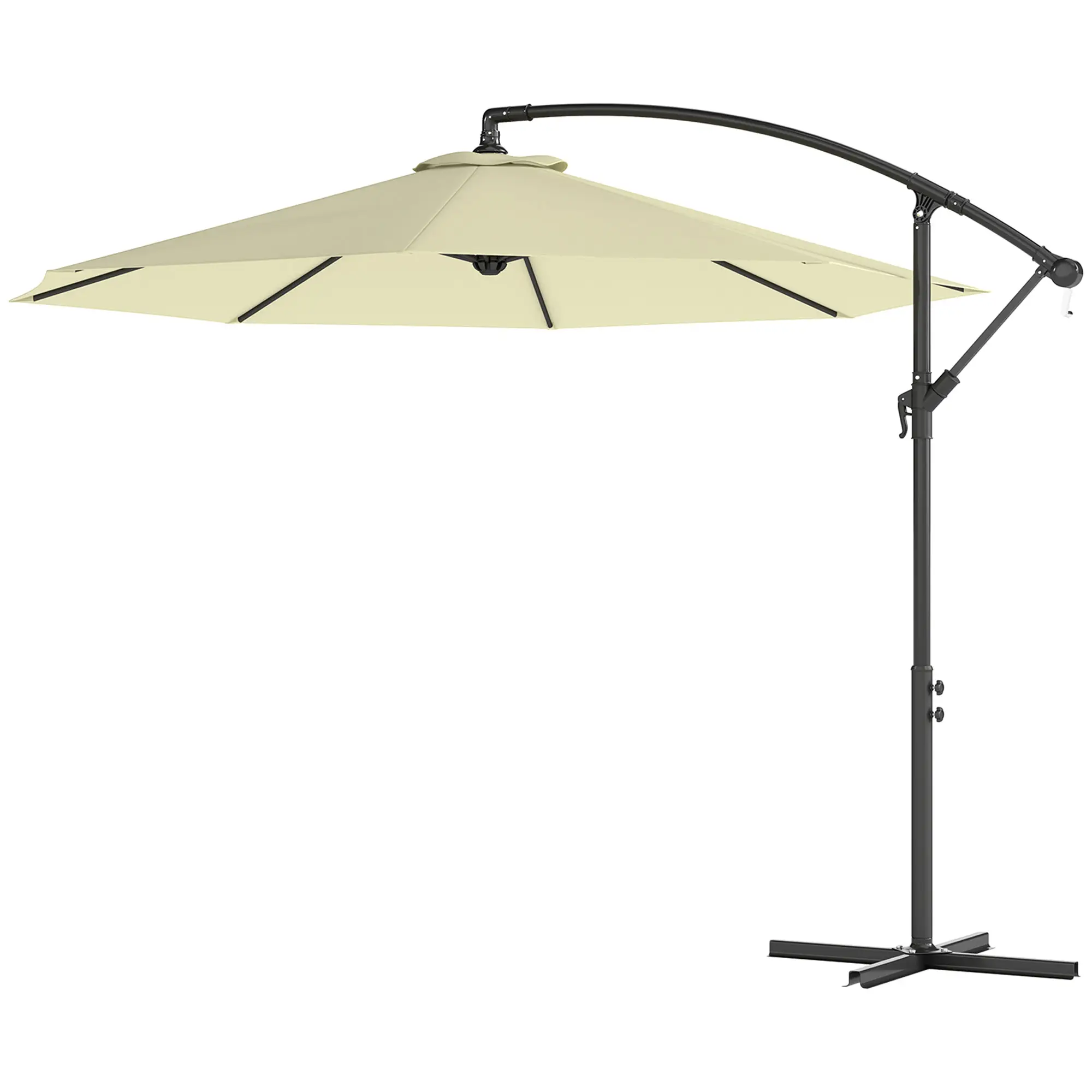 10 Cantilever Tilt Offset Patio Umbrella W
