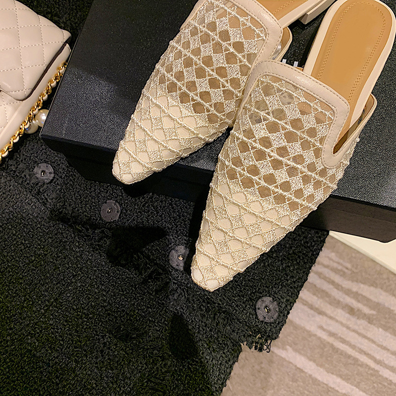 Baotou Hollow Shoes Comfortable Leisure Lazy Trawl