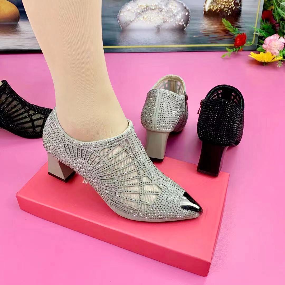 Grey 4cm heel