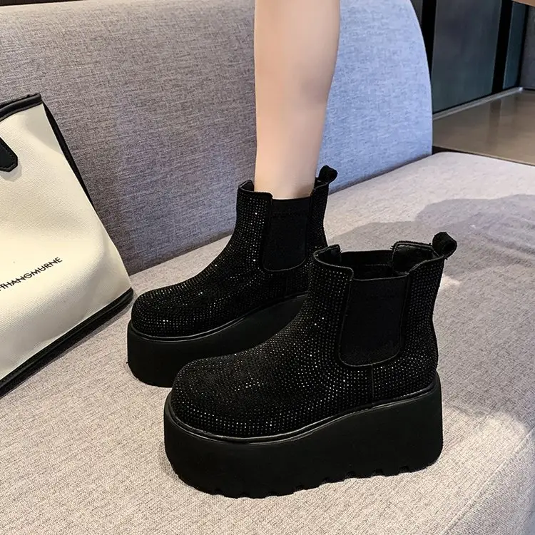 Women's Heavy Rhinestone Embellished 2025 Autumn Winter