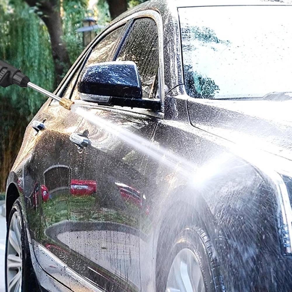 2 BatteryPortable Cordless Car High Pressure Washer Jet Water Wash Cleaner Gun