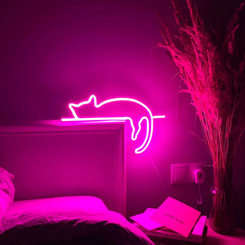 Cat Neon Sign Light | LARGE LED Decorative Sign