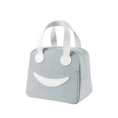 Aluminum Foil Lunch Box Bag Tote - Grey - View 1