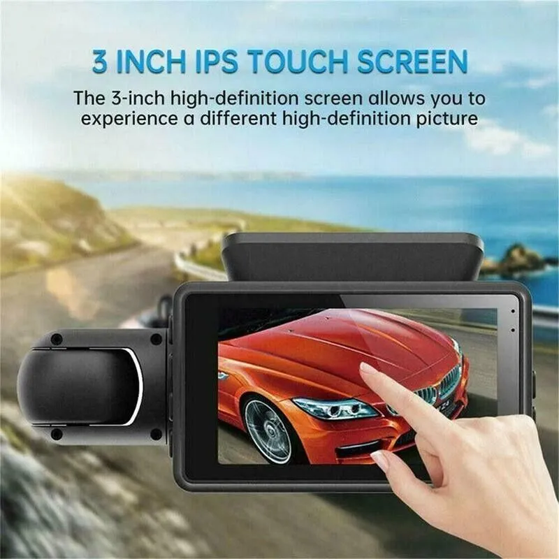 1080P Dual Lens Car DVR Dash Cam Video Recorder G-Sensor Front And Inside Camera - Image 10