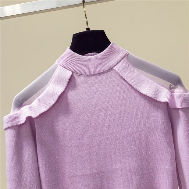 Title 7, Turtleneck Long Sleeved Sweater Pullover Slim Fit