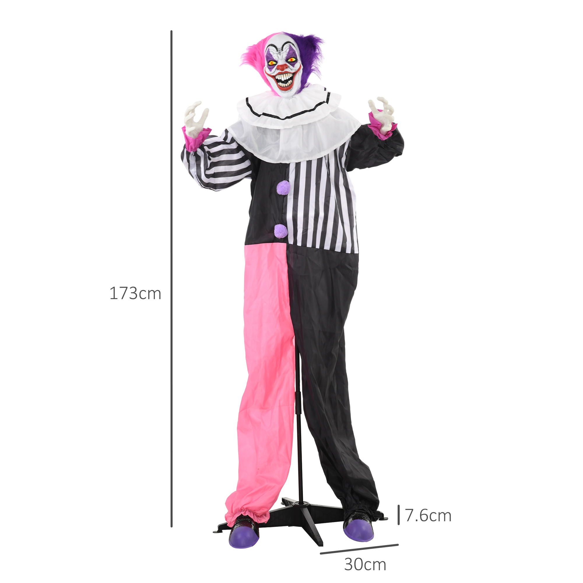 56 horror laughing j oker halloween electronic animation