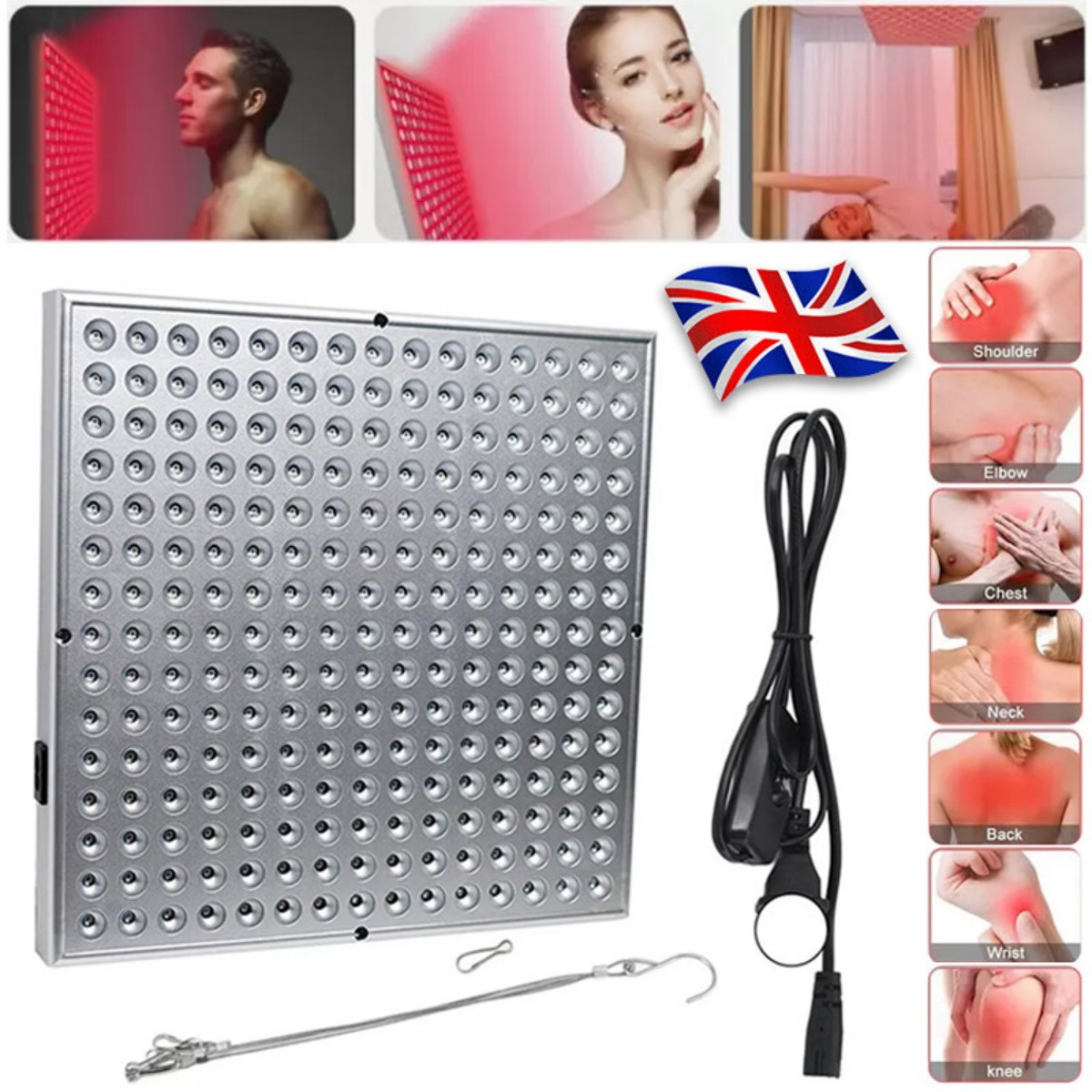 Red Light LED Panel 660nm Near Infrared 850nm Full Body 225 LEDs — image 7