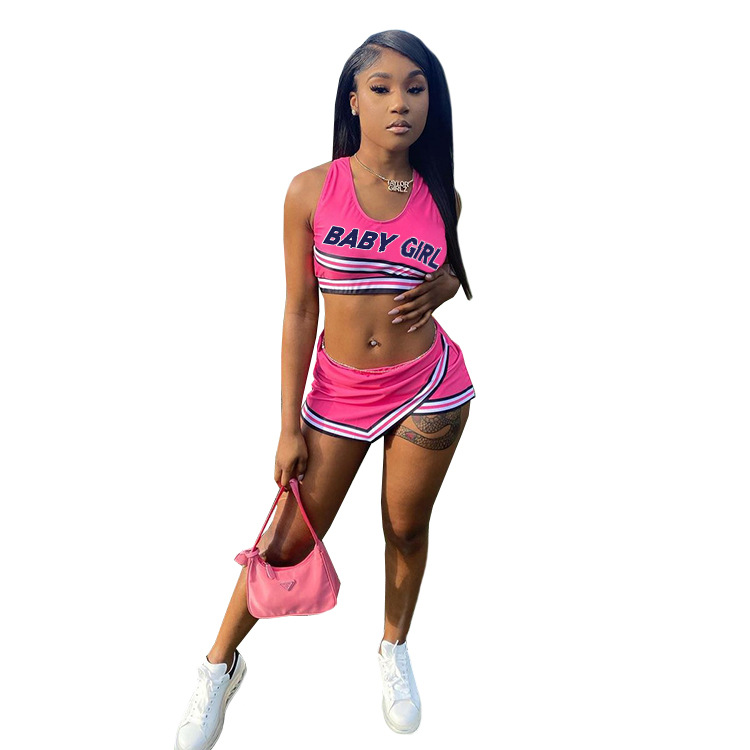 Burning Flower Temperament Commuter Sexy 2 Piece Set