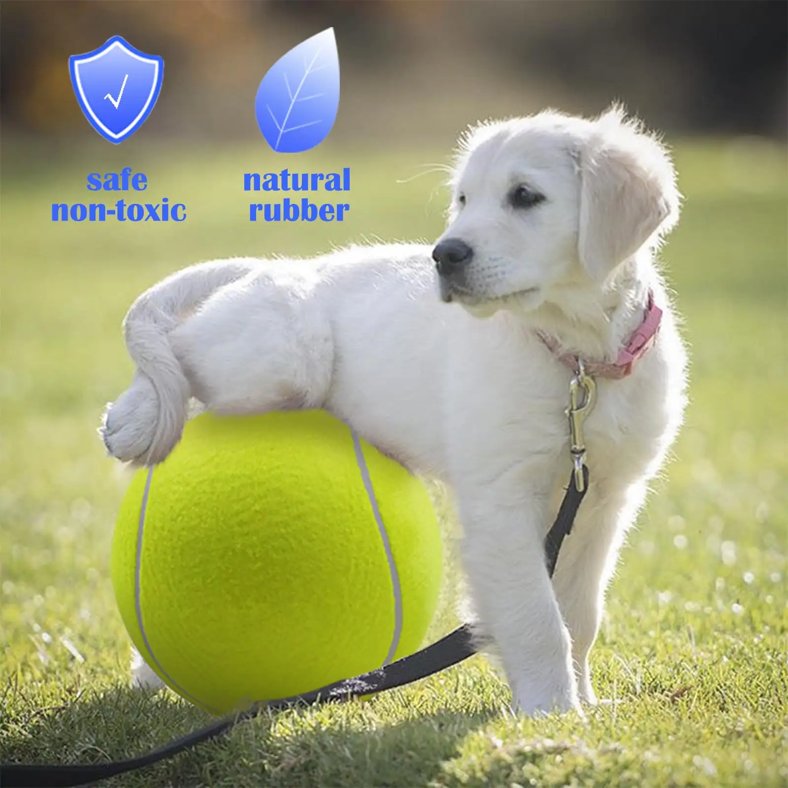 Dog Tennis Ball,Giant Sport Gift Toy Herding Ball For Dogs Puppy Birthday Gift ,Interactive Toy,Outdoor Pet Toys To Keep Them Busy,Big Tennis Ball For Small Me