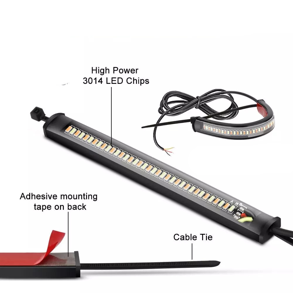 General Motorcycle Front Shock LED Ring Turn Signal — foto 2