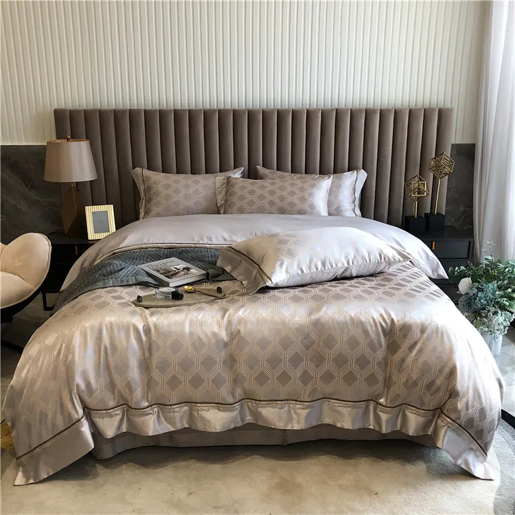 Pure Cotton Four-piece Light Luxury Simple Spring and Summer