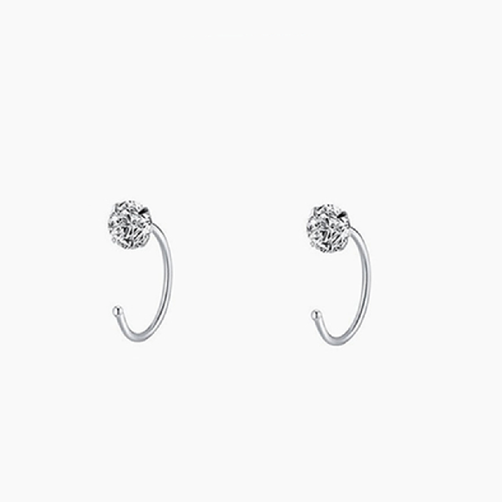 Title 3, Pendientes de diamantes brillantes para mujer E...