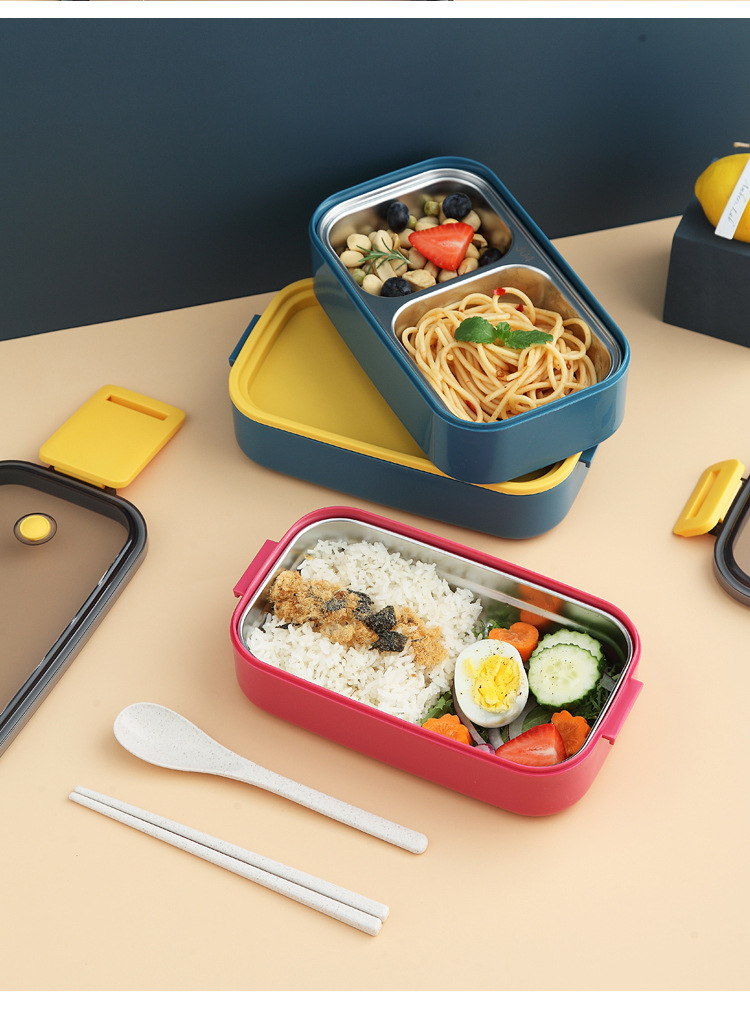 Title 14, Lunch box isolante in acciaio inox stile nordic...