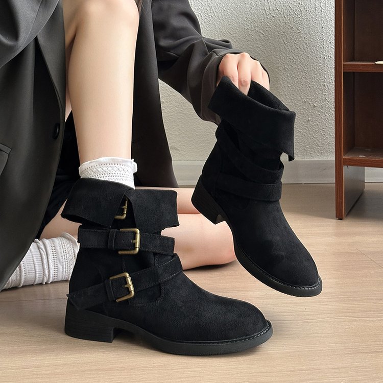 Thick Heel Mid-Calf Boots, picture 4 of 4
