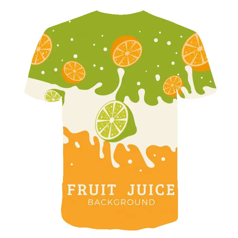 Fruit Assorted Medley Pattern 3d Printed Short Sleeve