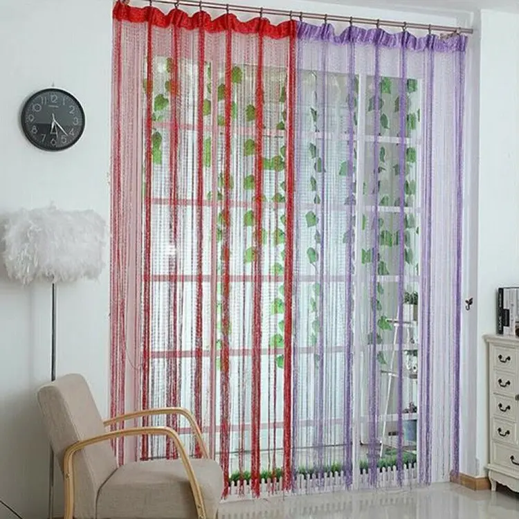 Flashing Silver Thread Curtain 1x2 Meters High