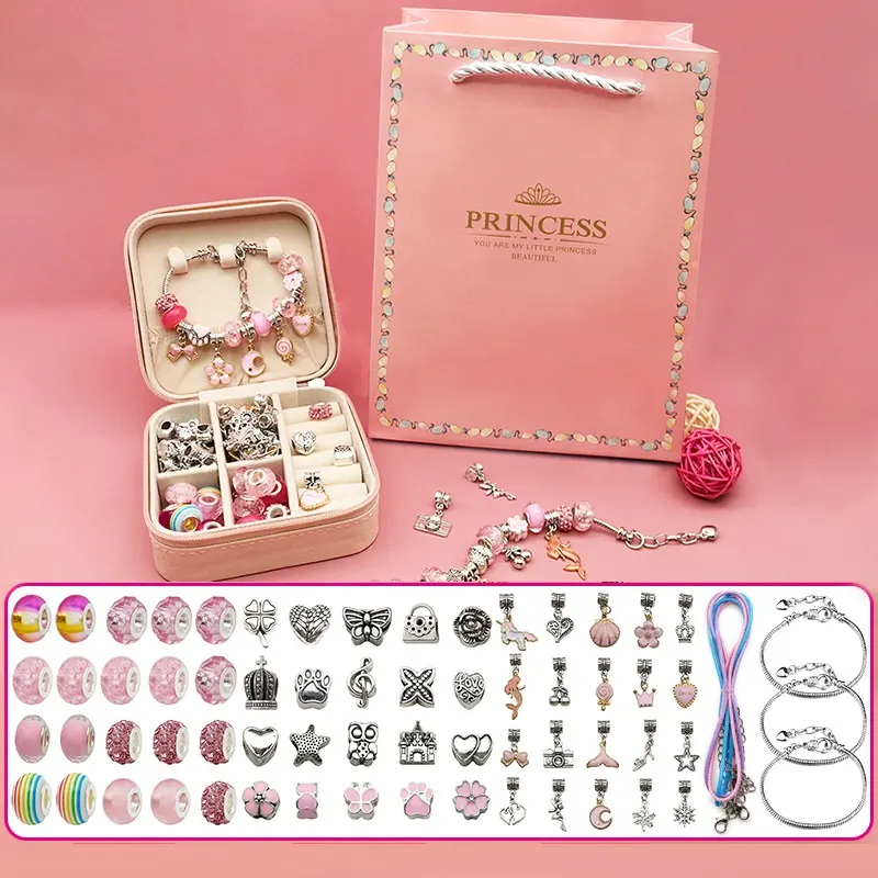 Children's Diy Handmade Beaded Bracelet Creative Jewelry Set Gift